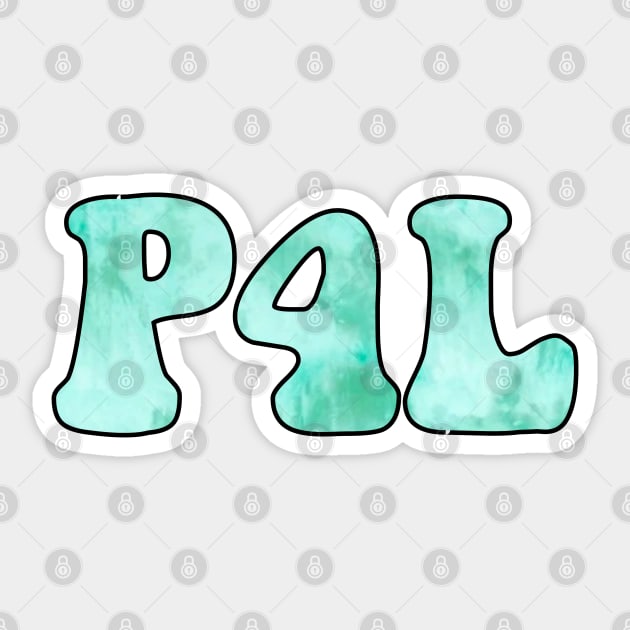 Tie Dye Mint Pogue 4 Life / P4L Sticker by cartershart